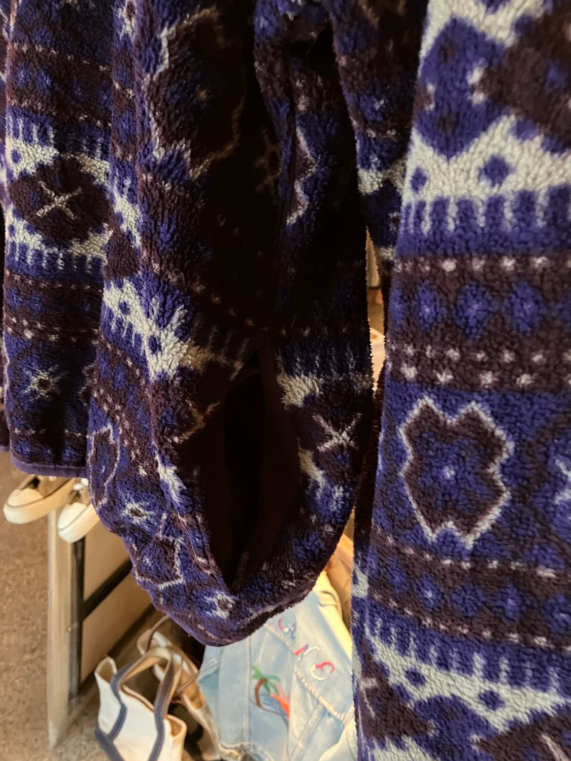 90s 빈티지 엘엘빈 플리스 스냅티 상품이미지3