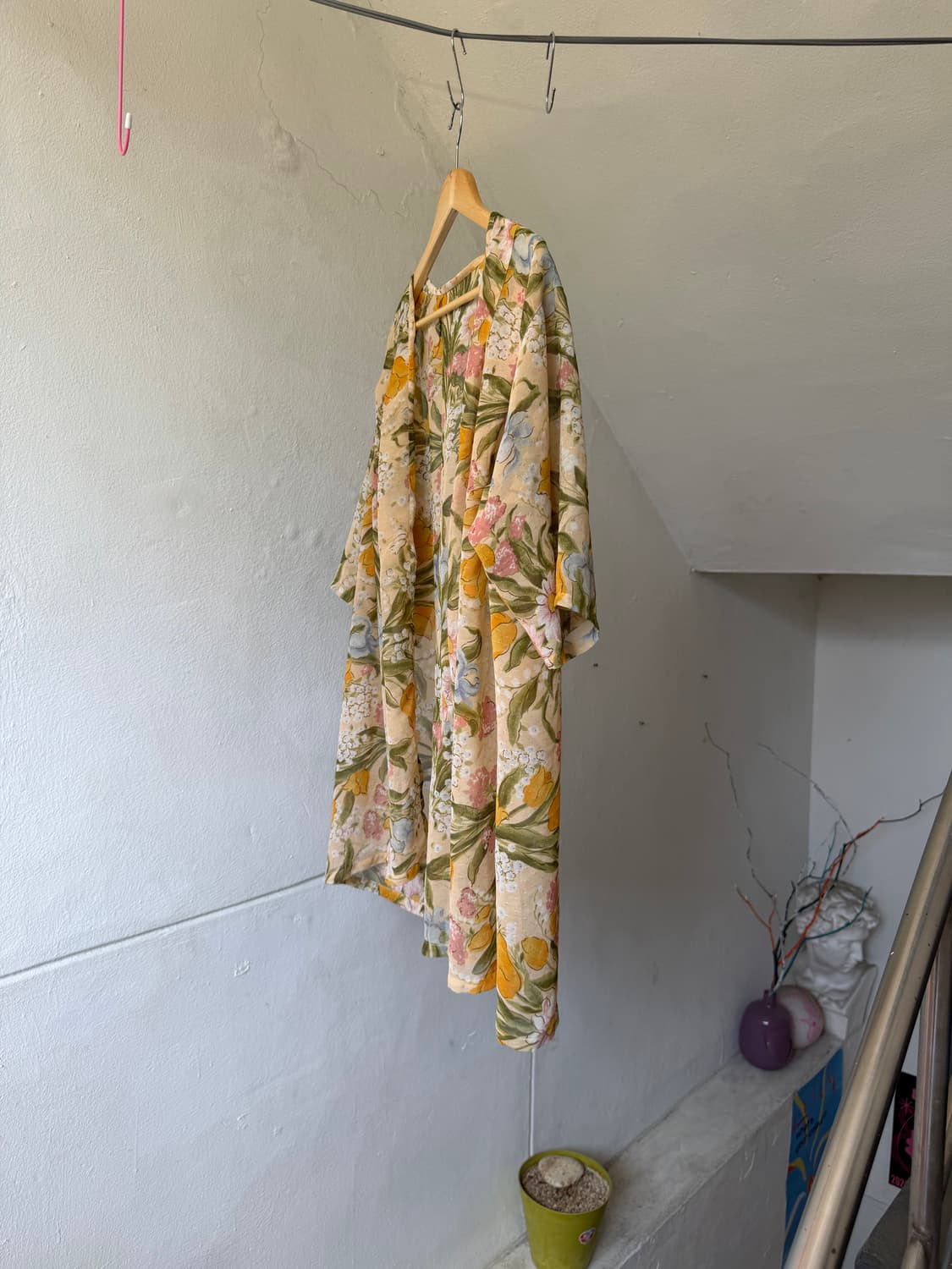 플로럴 로브 하프 요가 커버업 상품이미지4