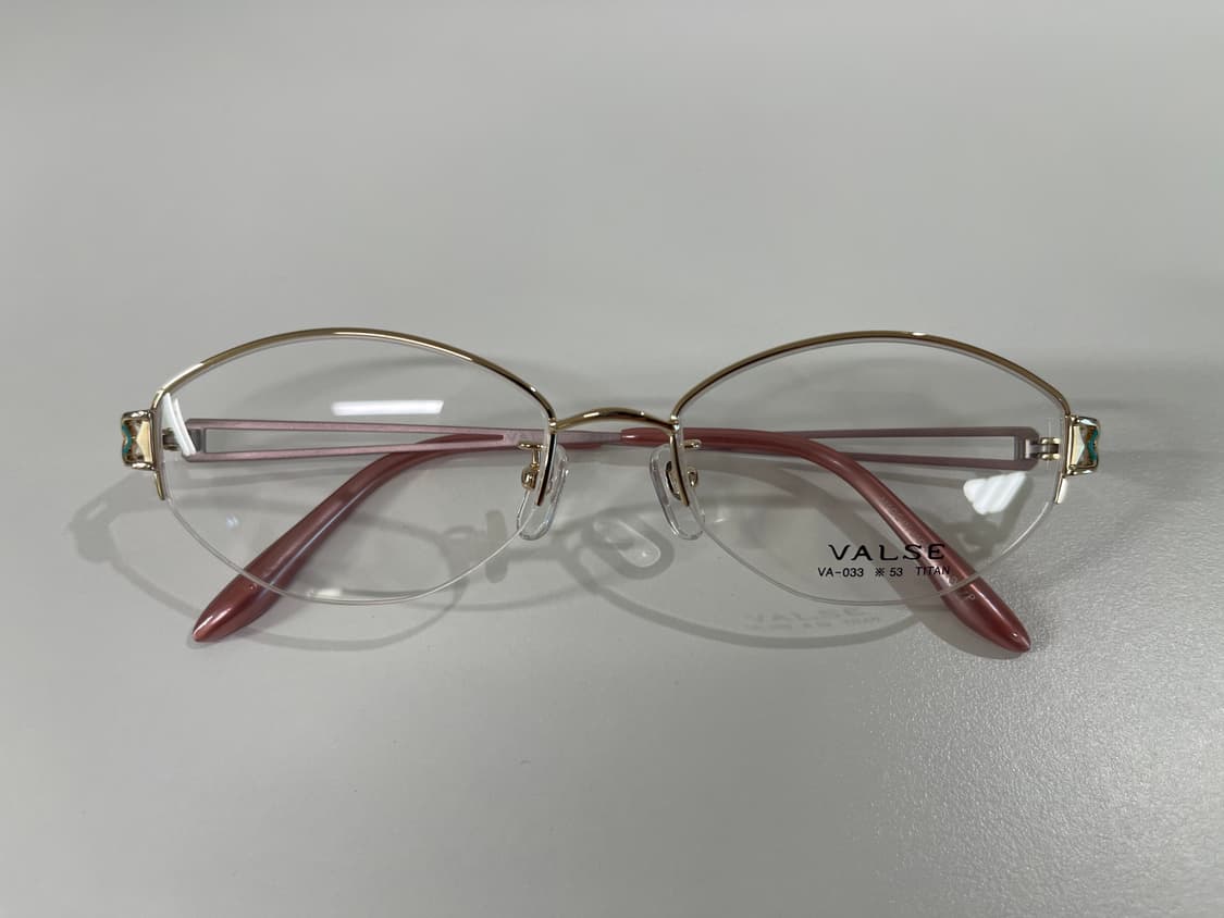 발스 VALSE 일본 티타늄 반무테 안경 빈티지 90s 5번 상품이미지7
