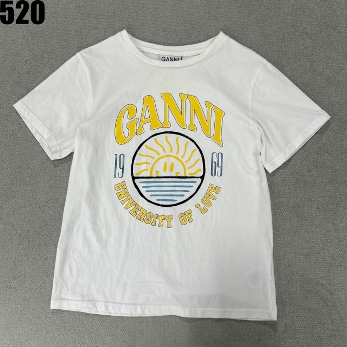 GANNI 화이트 반팔티  상품이미지1