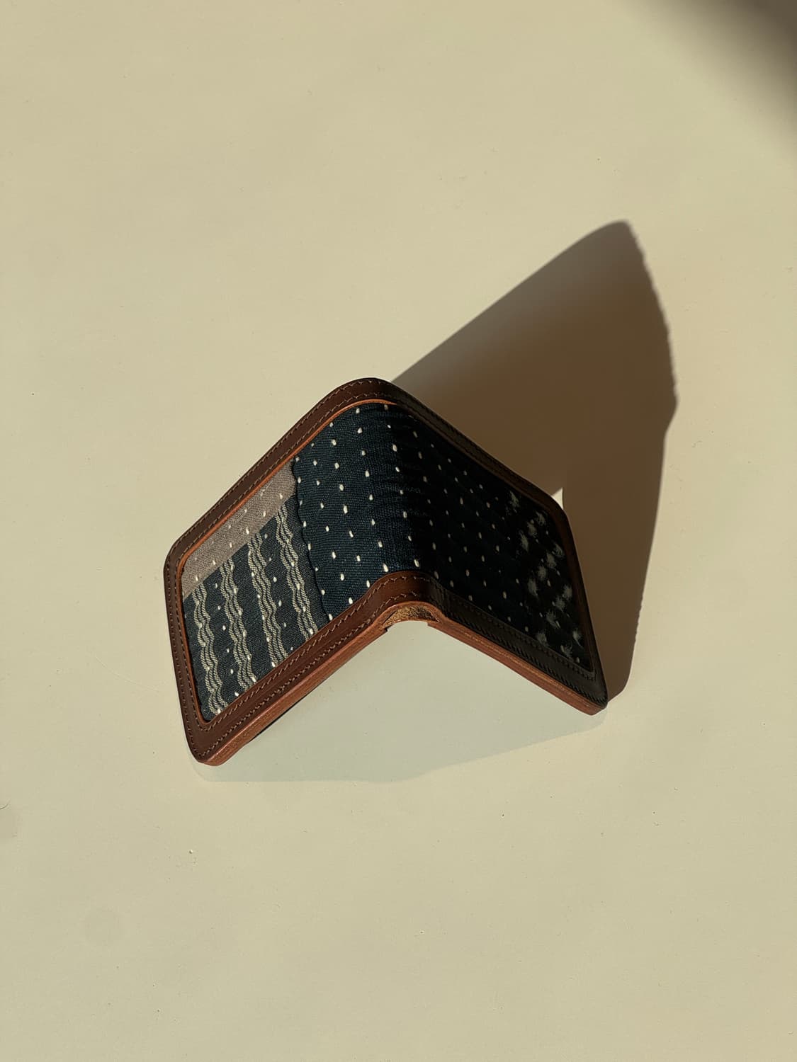 사시코 스티치 데님 반지갑 상품이미지2