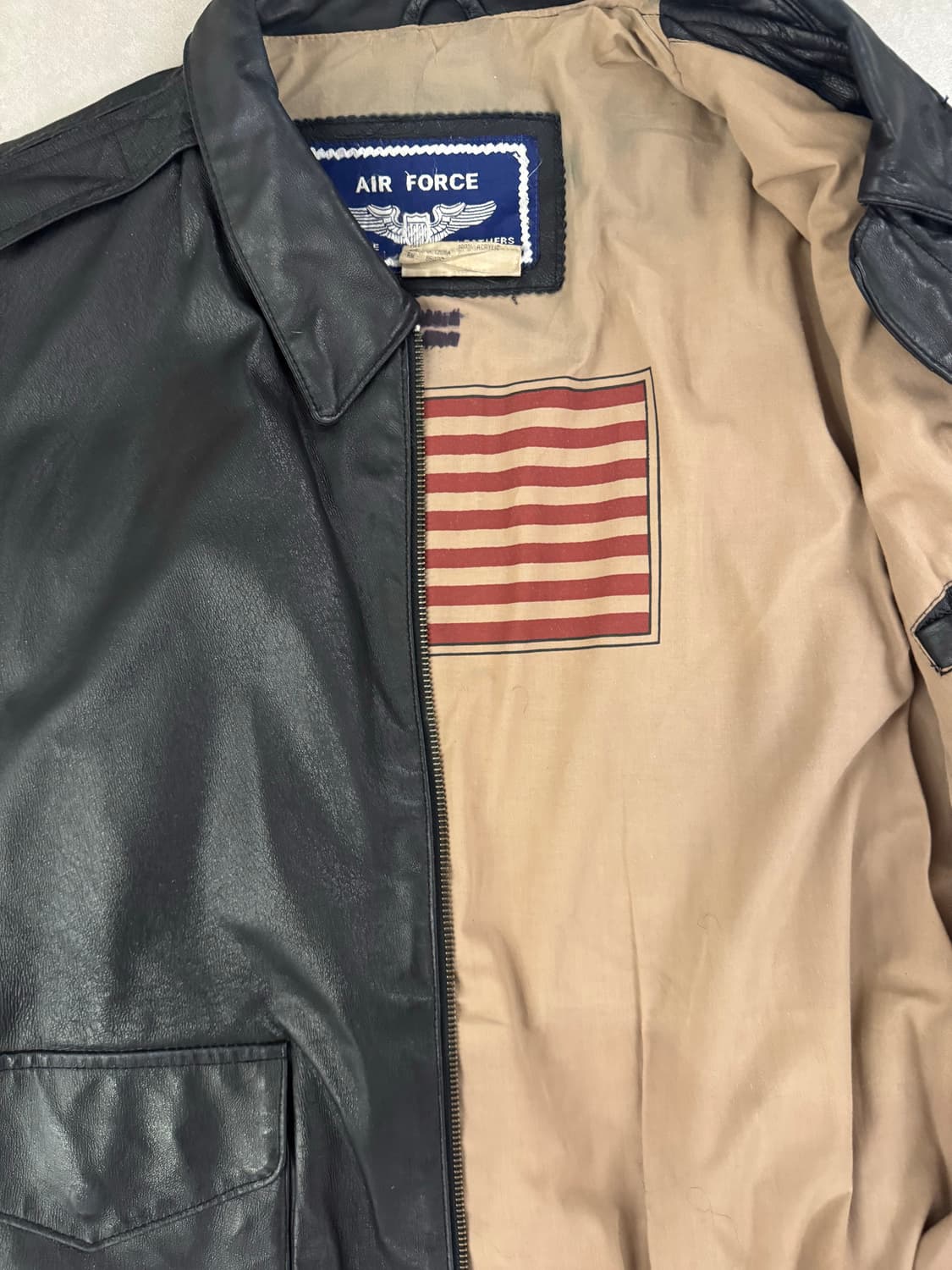 Air force 가죽 A2자켓 XL 상품이미지5