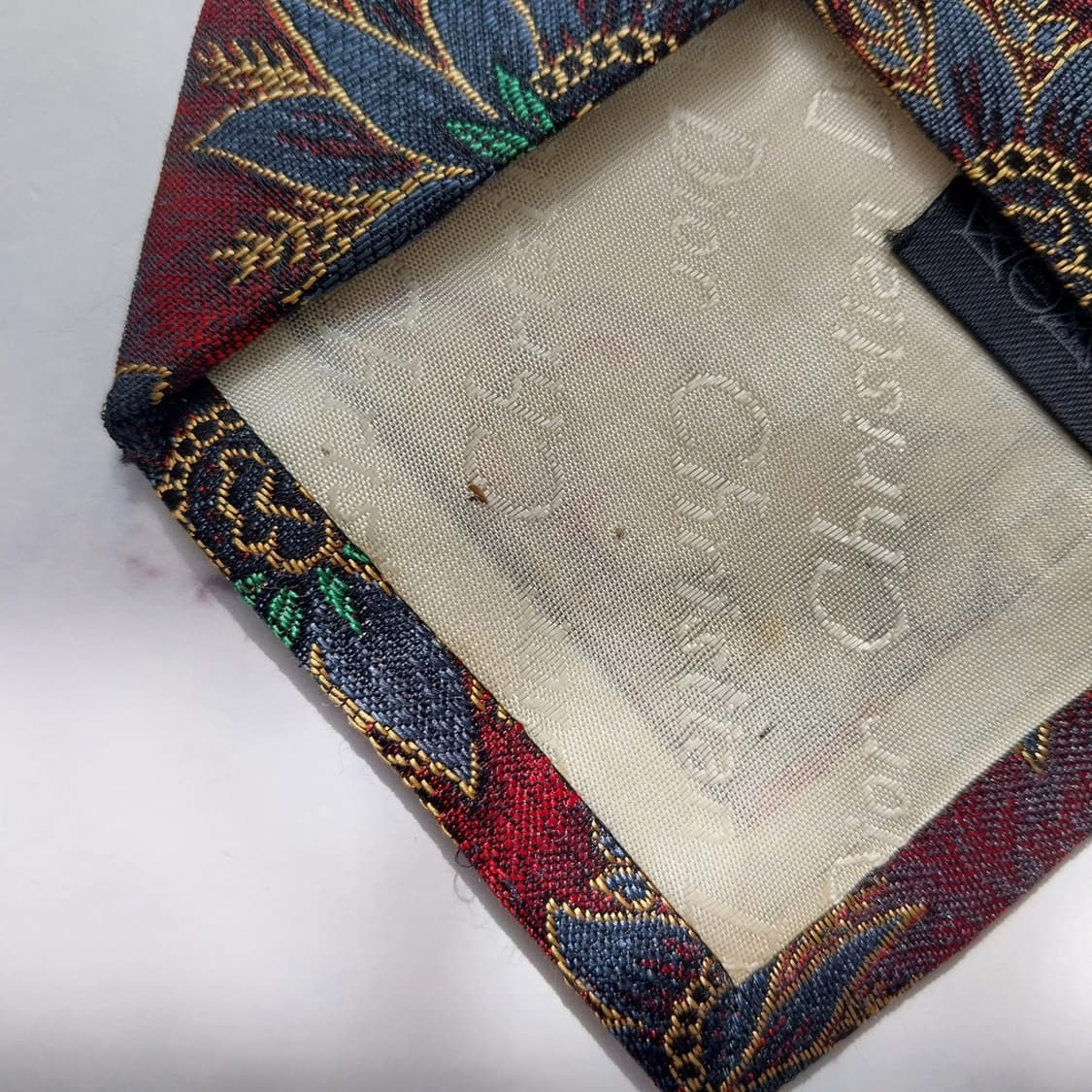 크리스찬 디올 실크 플라워 자카드 넥타이 9.3cm A등급 K2351
 상품이미지8