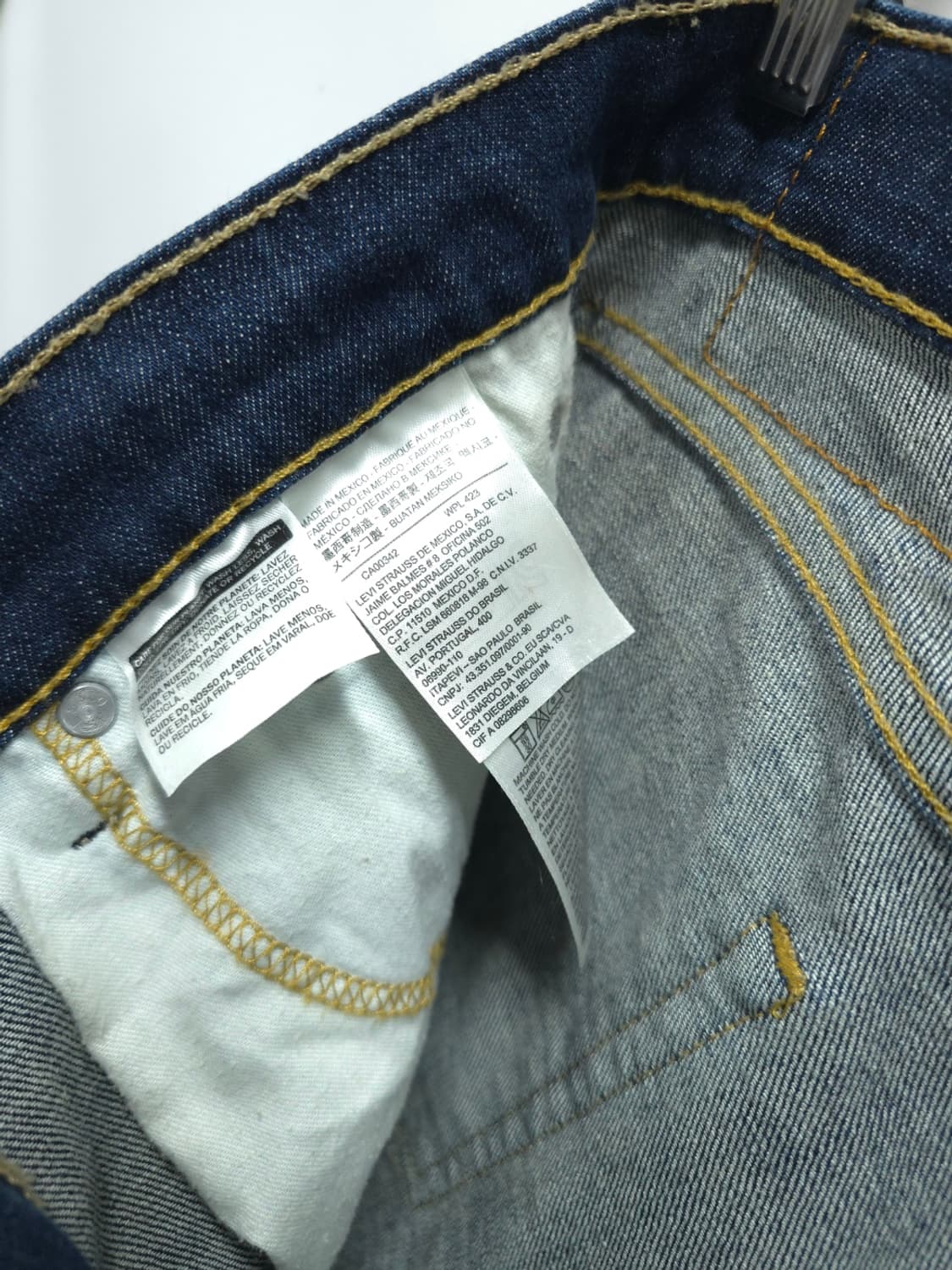 리바이스 513 슬림 스트레이트 진청 데님 팬츠 (30) 상품이미지10