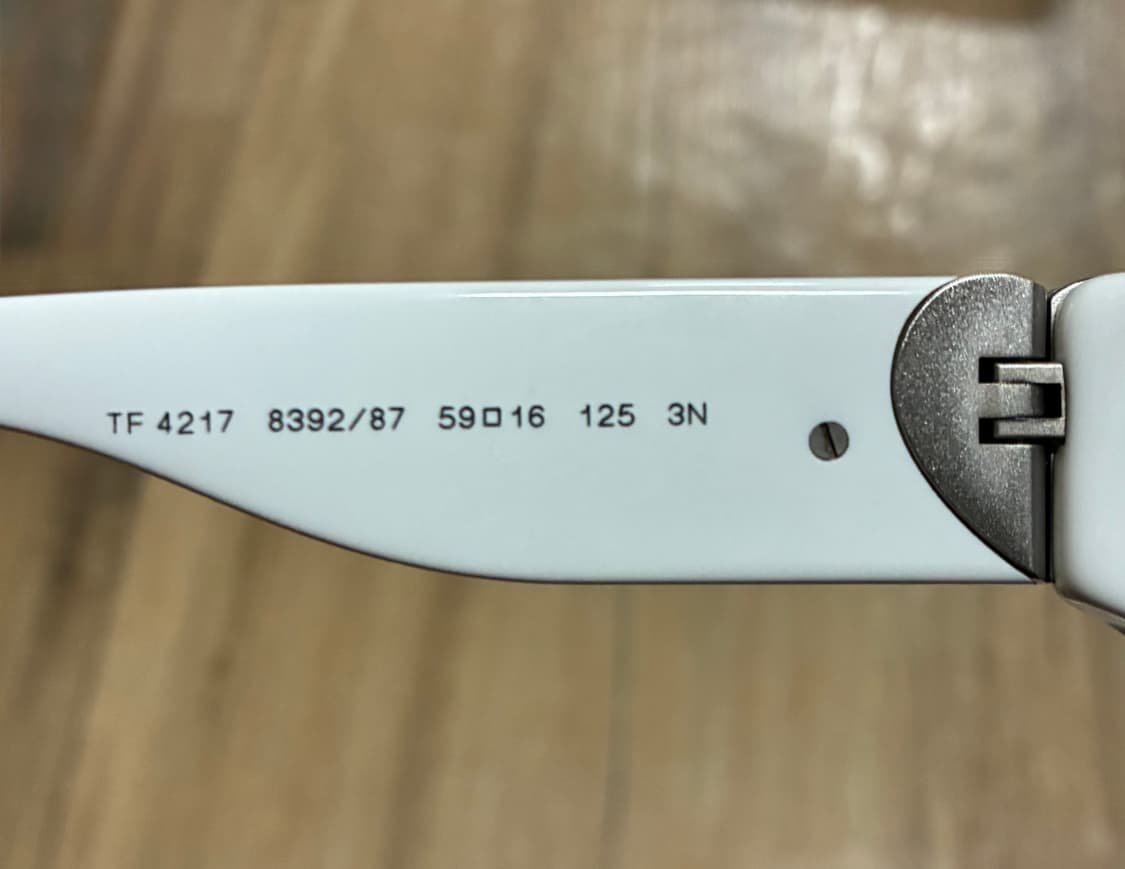 😎[새상품 풀박] 티파니앤코 선글라스 (OTF4217 화이트) 상품이미지3