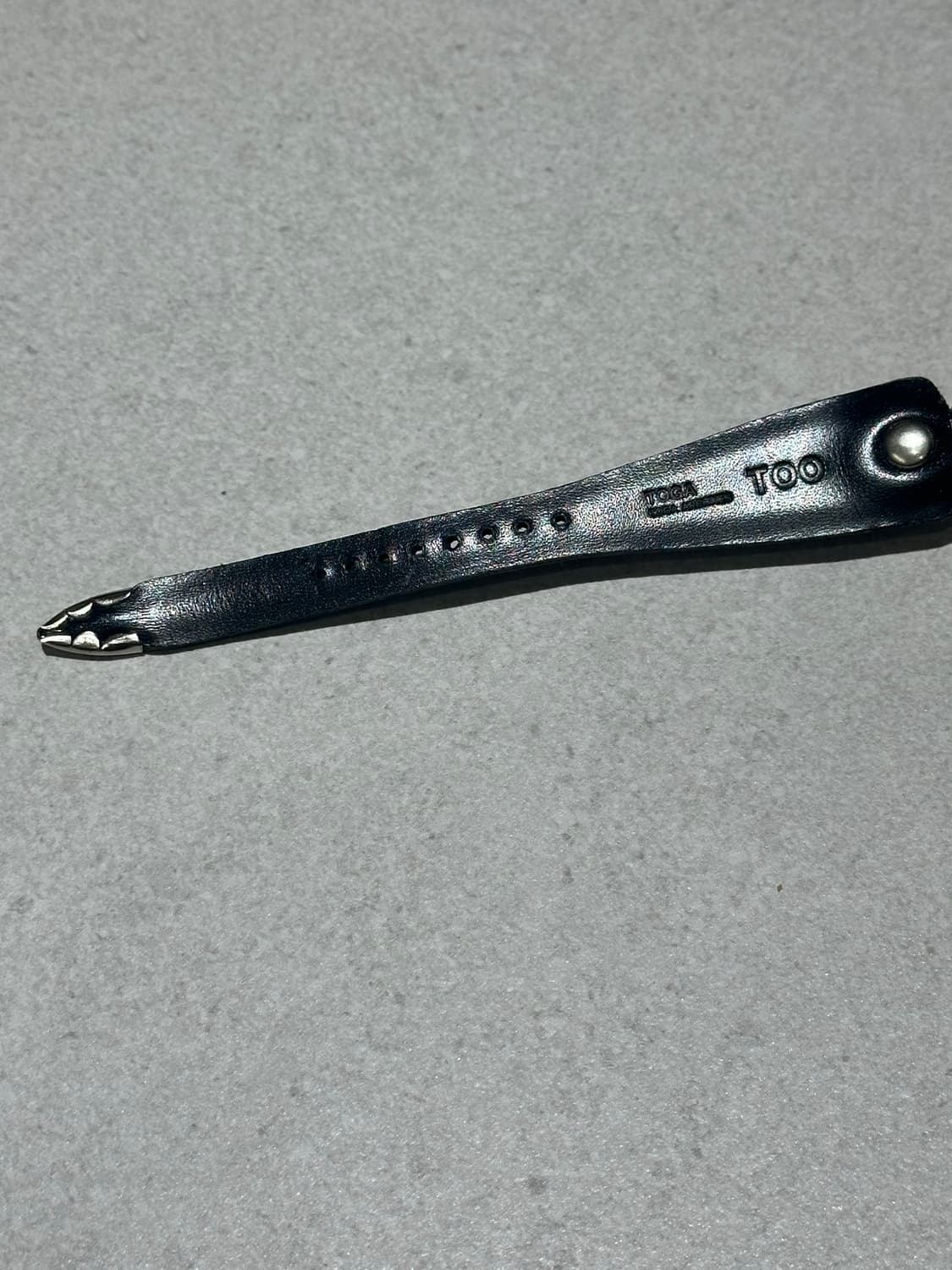 토가 레더 워치 스트랩 블랙 상품이미지3