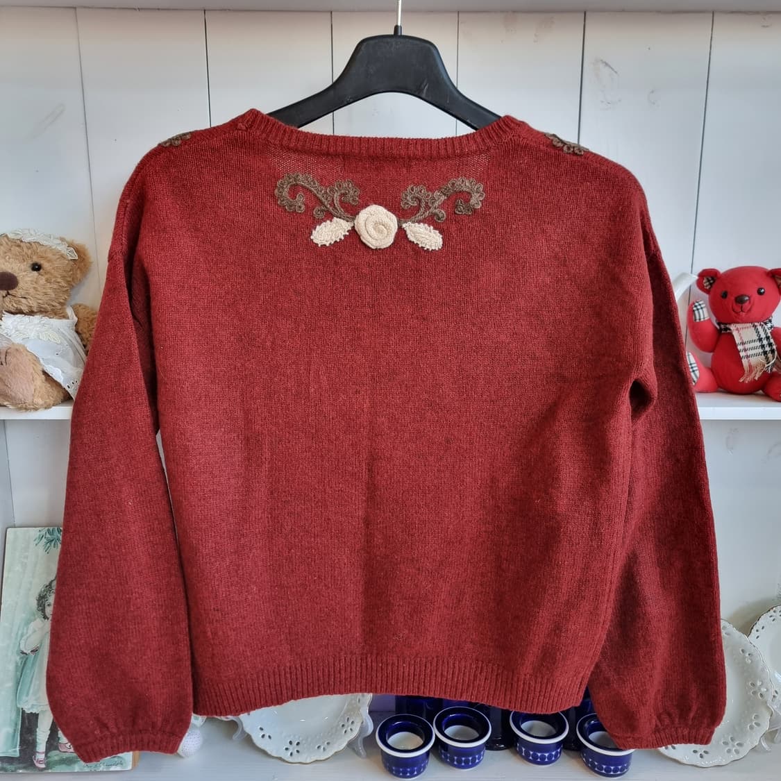 Earth music&ecology 꽃 자수 니트 상품이미지4