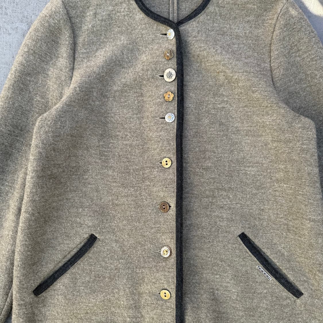 GEIGER 버튼 울 자켓 상품이미지5