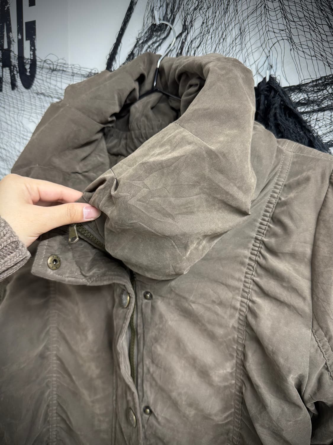 00s shirring detailed long jacket 상품이미지4