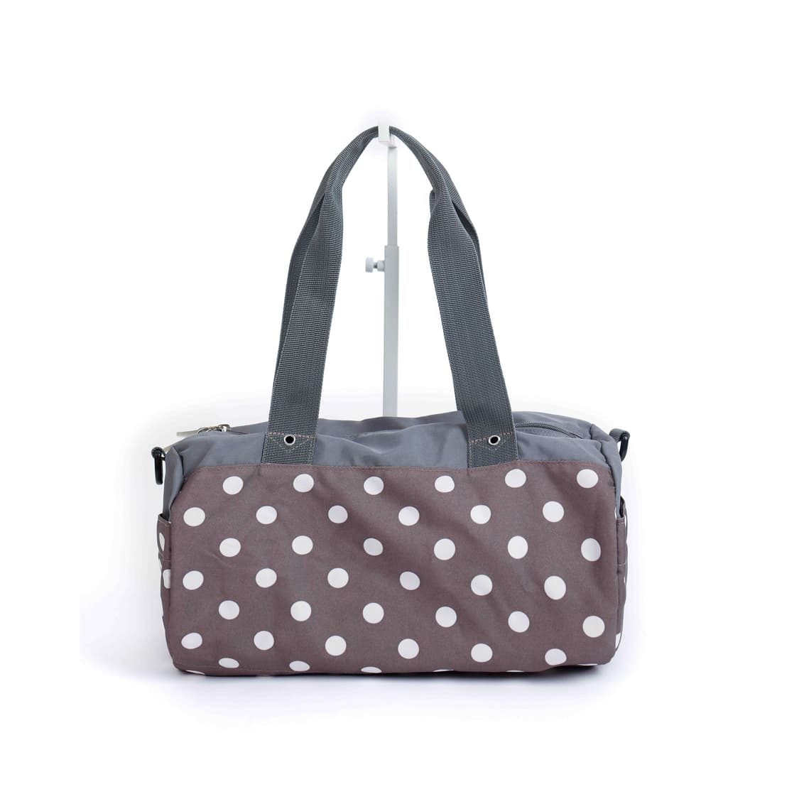 [OLIVE des OLIVE] 그레이 × 브라운 폴카도트 보스턴백 상품이미지2