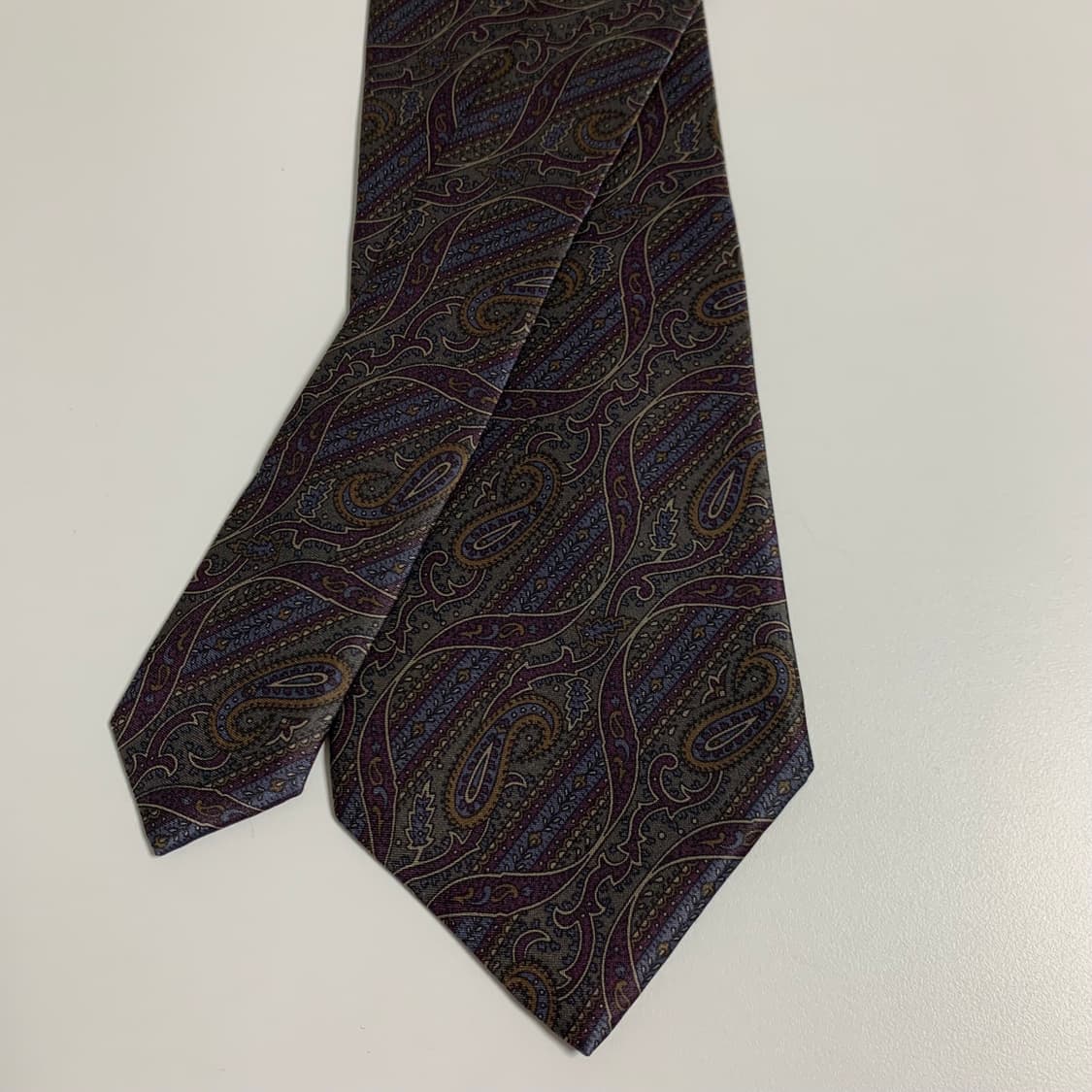 디올(Dior) 페이즐리 명품넥타이 광택 100실크 정장패션 상품이미지4