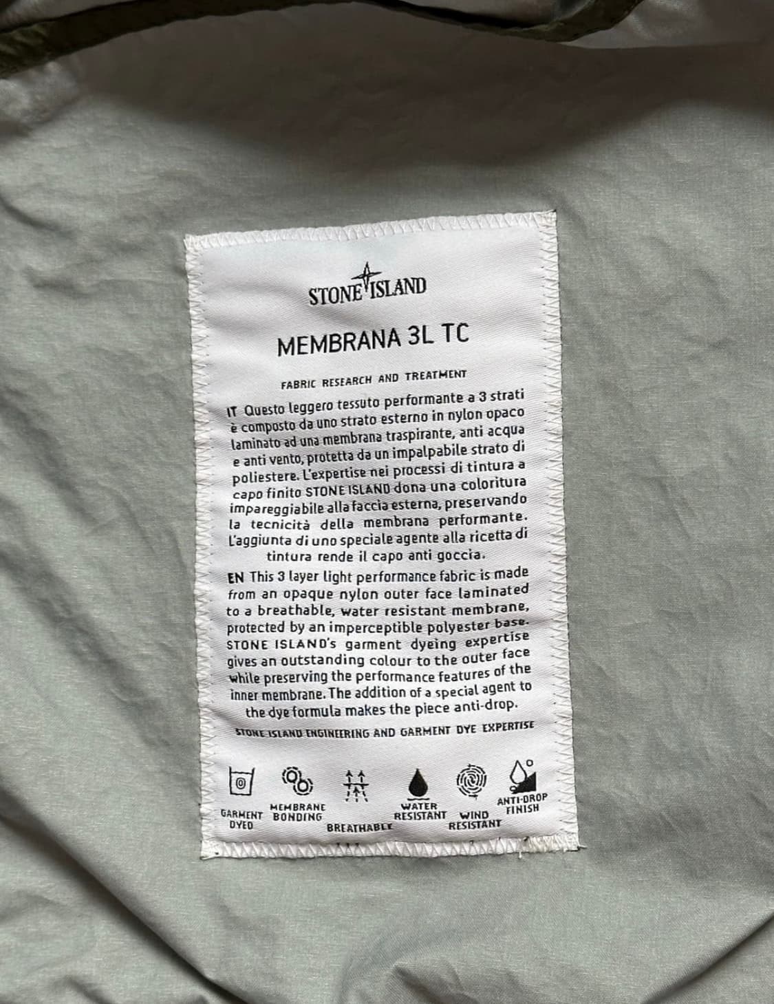 스톤아일랜드 멤브라나 3L tc 자켓 22ss XL(105-110) 상품이미지4