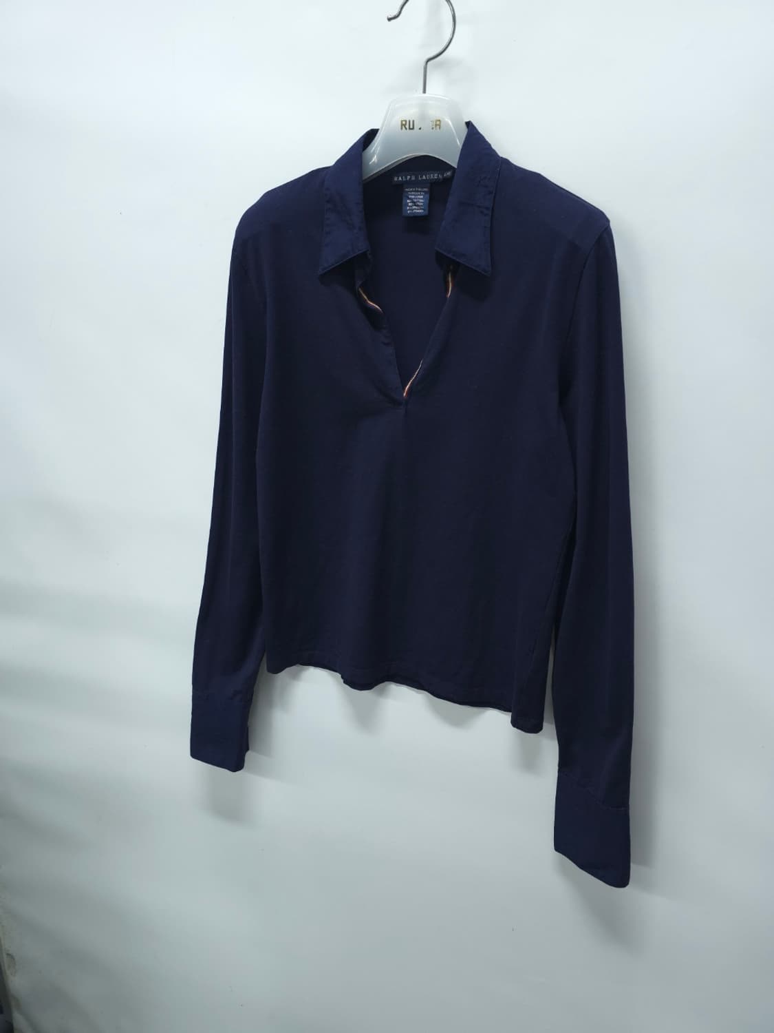 폴로랄프로렌 노치넥라인 네이비 긴팔 티셔츠 L 상품이미지2