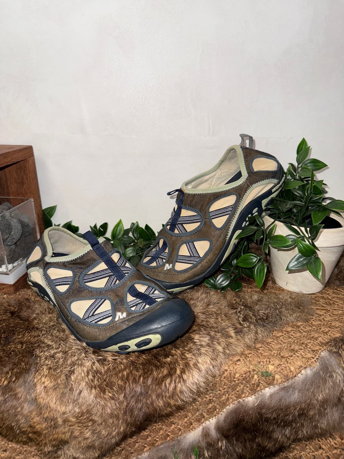 Merrell navy ballet strap aqua shoes 상품이미지1