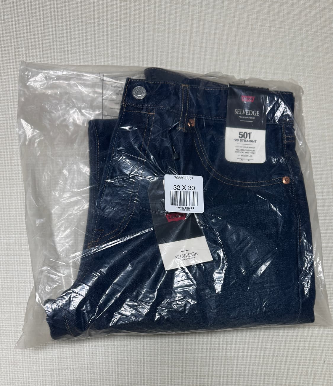 새상품) 93 501 셀비지 32/30 상품이미지3