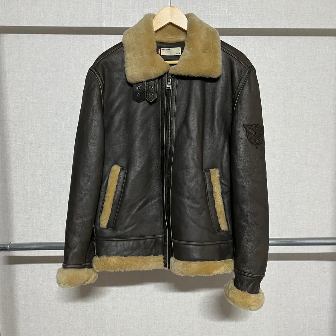 리바이스 미공군 B3 무스탕 가죽 자켓 L 상품이미지1
