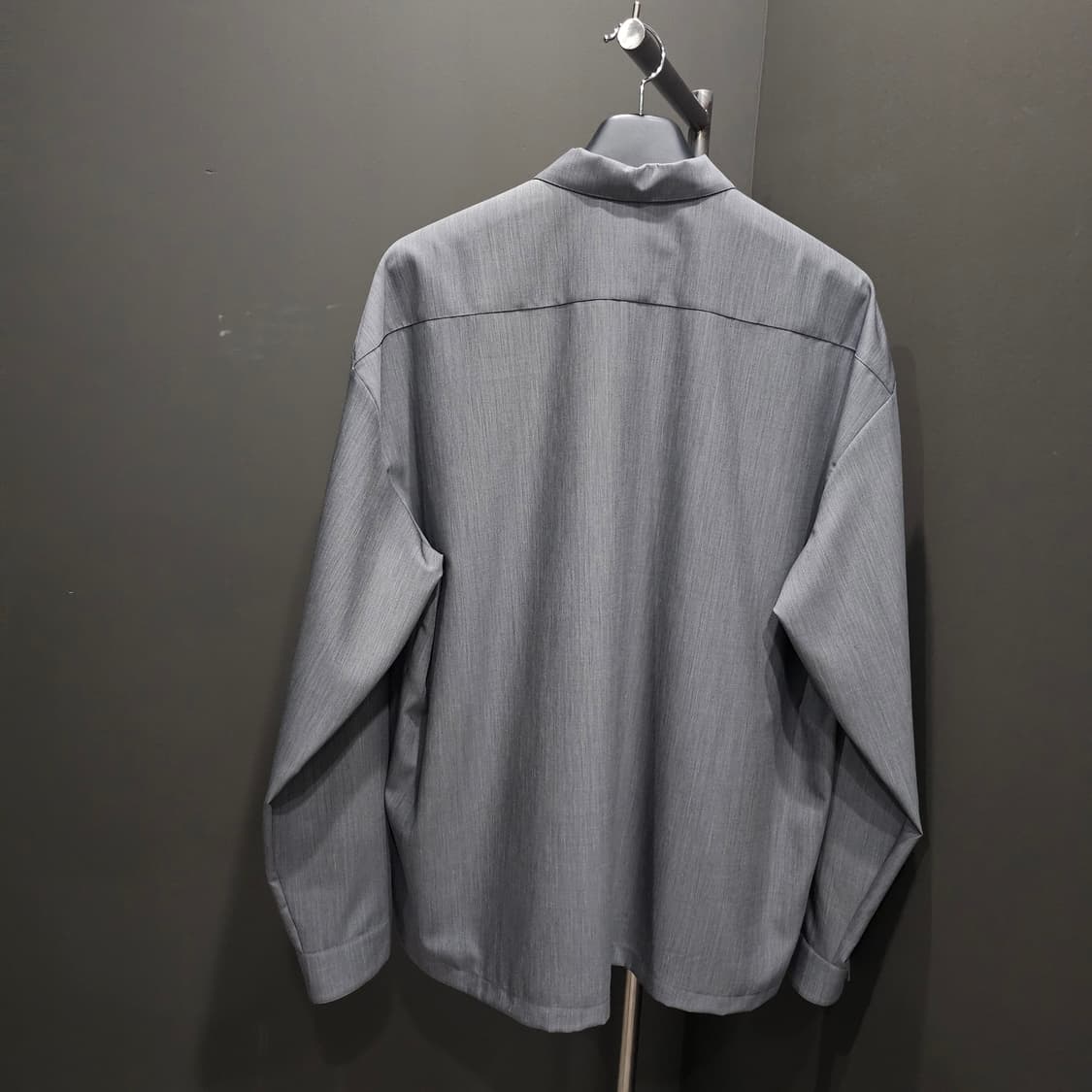 프라다 울 & 모헤어 로고 그레이 셔츠자켓 상품이미지5