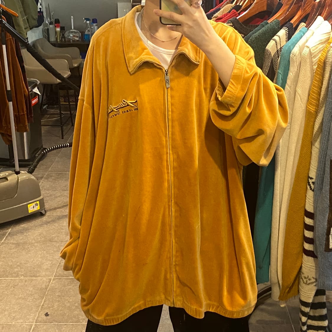 [NO.9] Pelle Pelle 벨벳 져지 상품이미지1