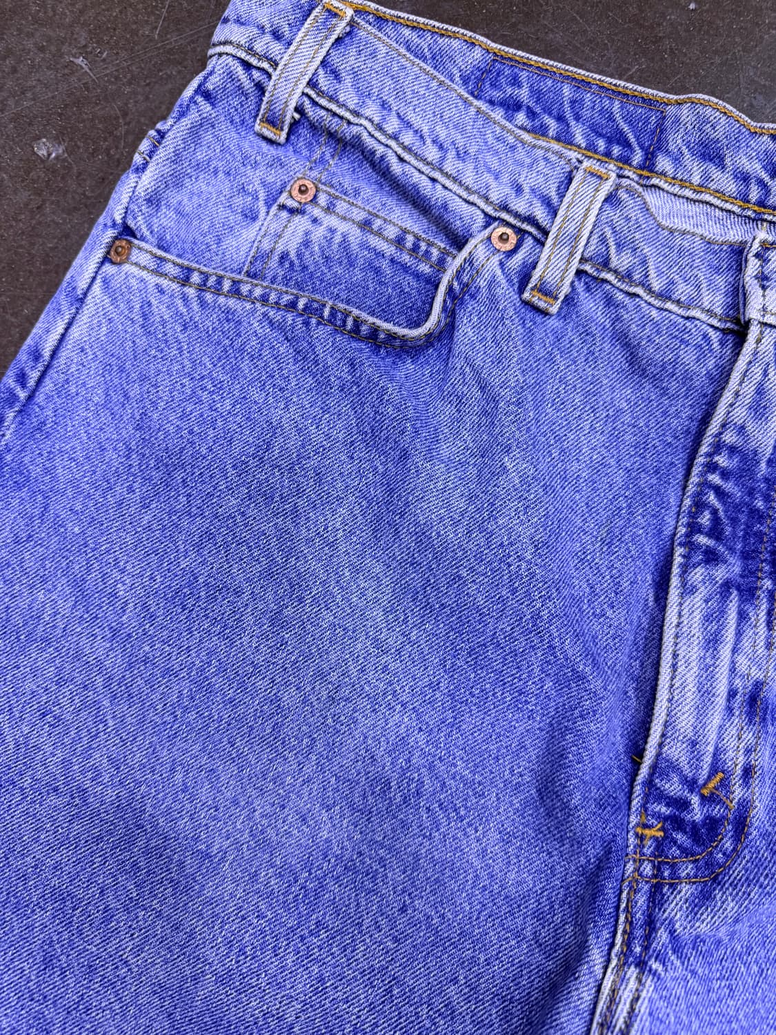 리바이스 550 90's 릴렉스핏 테이퍼드 레그 오렌지 R 데님팬츠 38 상품이미지4