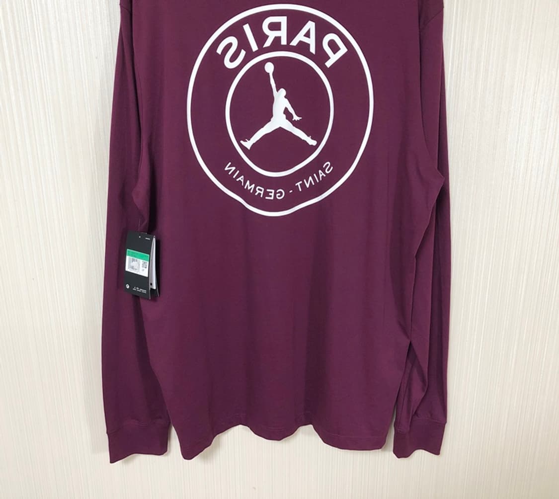 나이키조던X파리생제르맹 빅로고 롱슬리브티셔츠 XL(110) 상품이미지10