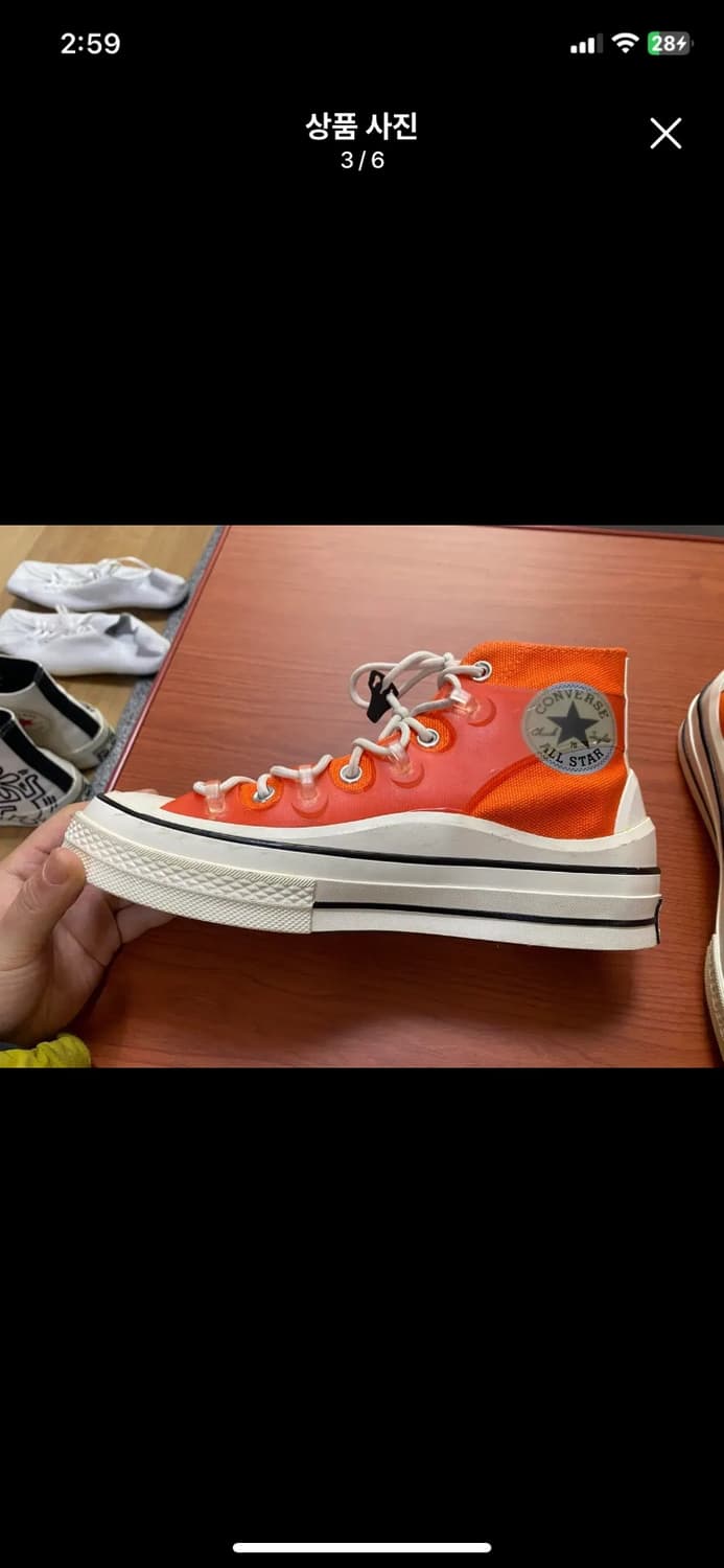 [CONVERSE] 컨버스 척70 유틸리티 하이 볼드 만다린 260사이즈 상품이미지3