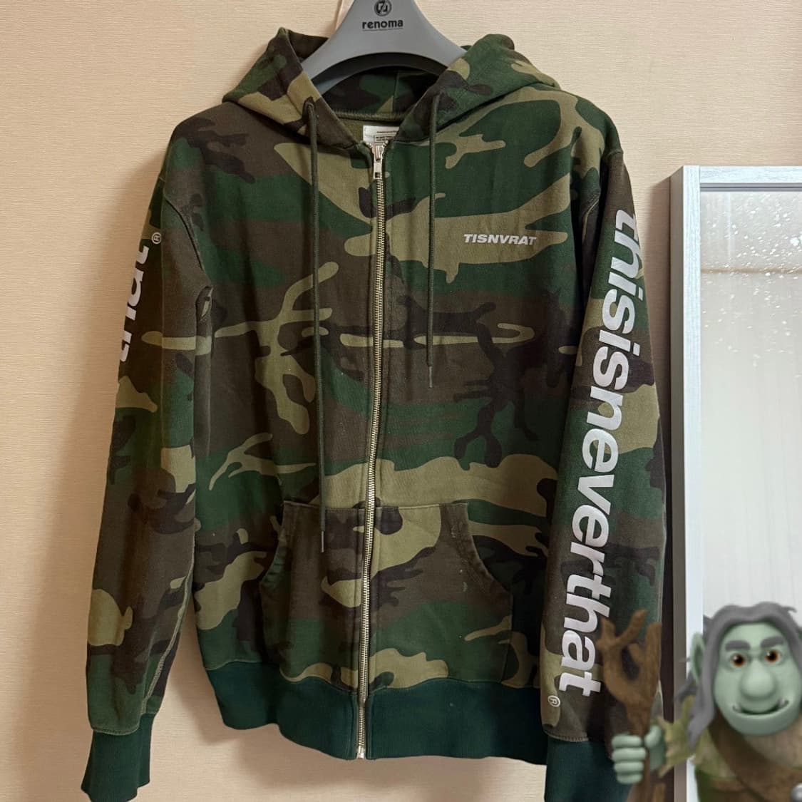 디스이즈네버댓 카모 밀리터리 후드집업 빈티지 M 상품이미지1