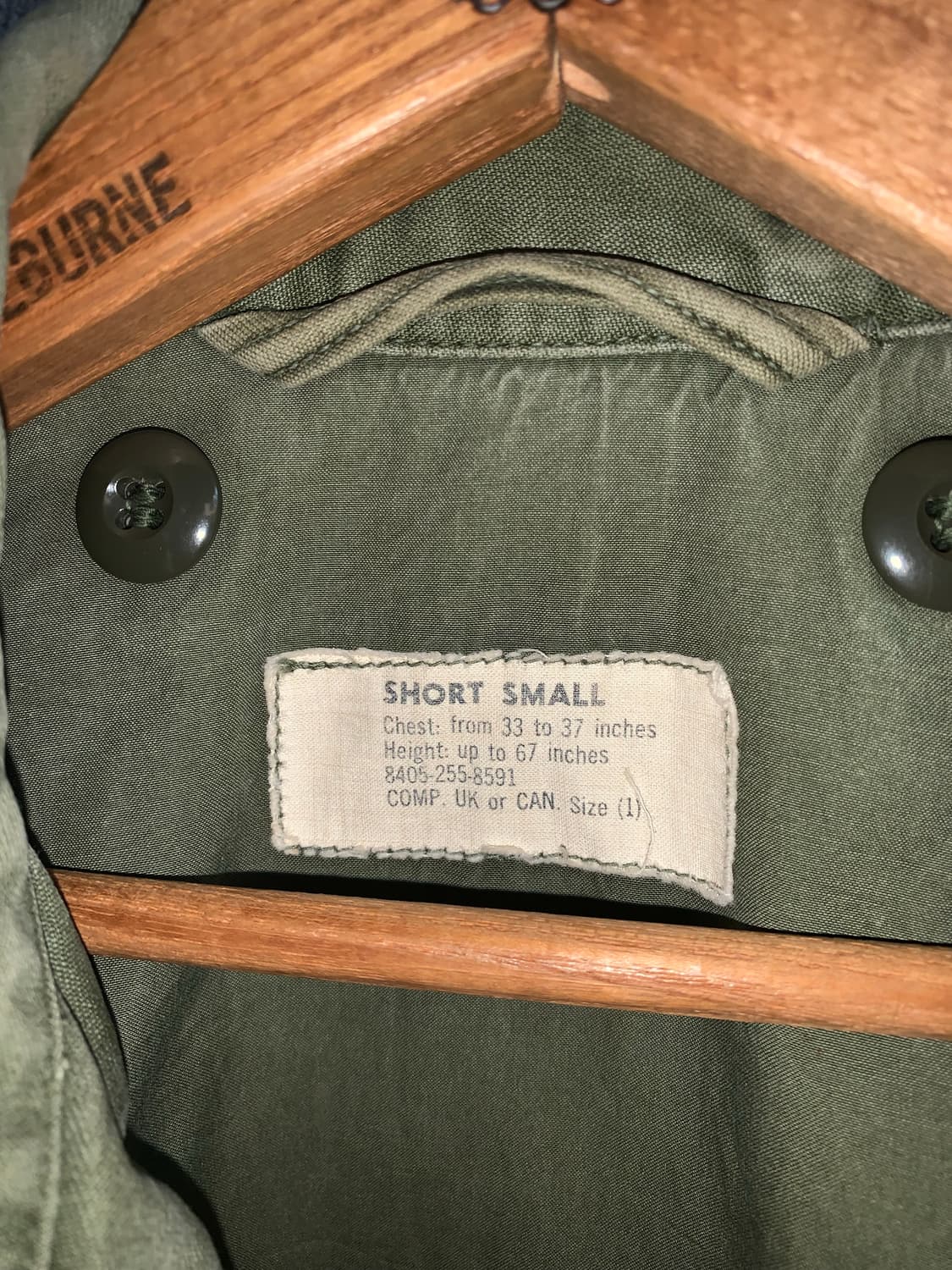 60년대 미군 m51 필드자켓 스몰 쇼트  상품이미지3