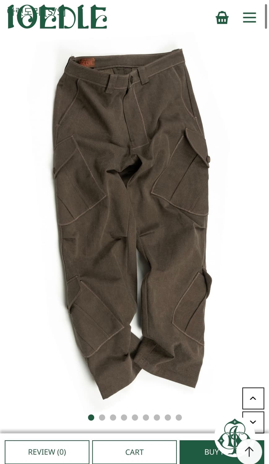 이외들 (시골길 카고바지 브라운) 상품이미지1