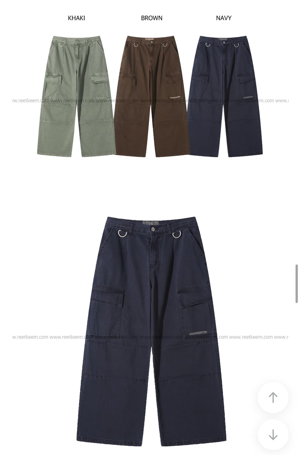 릿킴 와이드 카고 팬츠 SHERPA DYEING CARGO PANTS 상품이미지3
