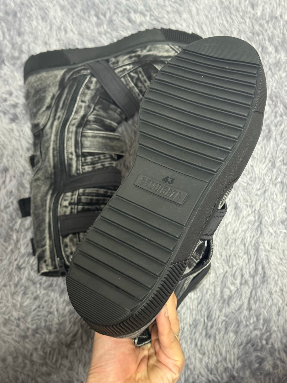 데모바자(DEMOBAZA) 하이탑 그레이 상품이미지8