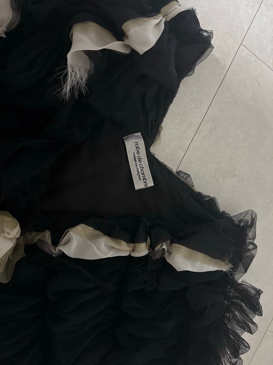 꼼데가르송 robe de chambre 베스트 조끼 머플러 목도리 상품이미지7