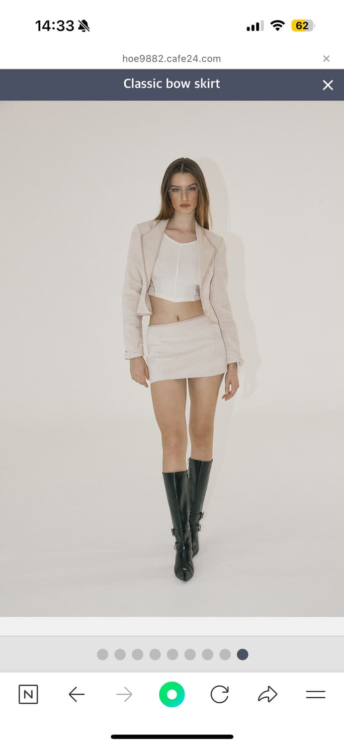 쓰리타임즈 Classic bow skirt 판매합니다 상품이미지1