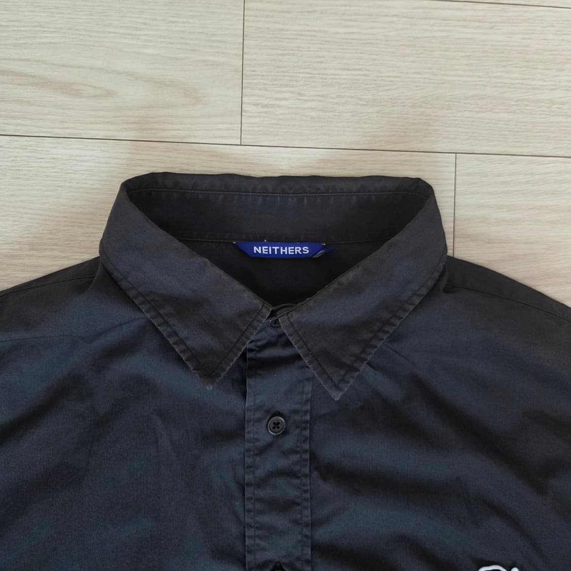 네이더스 챠콜 오버사이즈 셔츠 3사이즈 상품이미지2