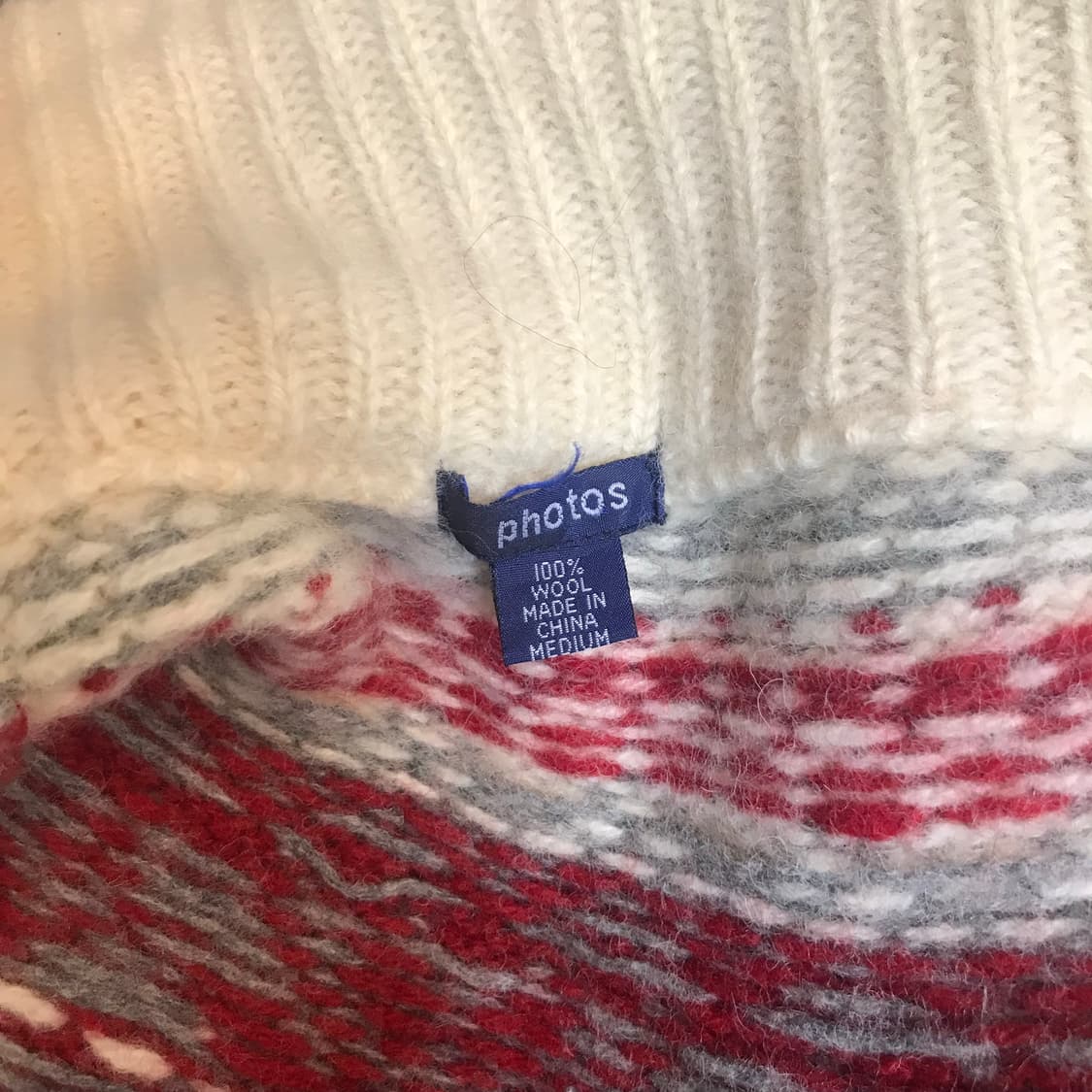 JPN Vintage 모리걸 아가일 니트 집업 상품이미지5