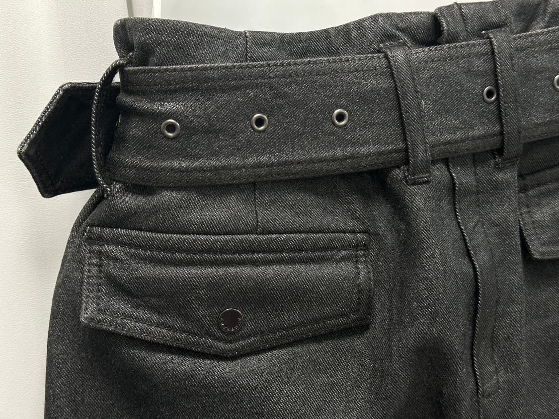 버버리 블루라벨 데님 핀턱 플리츠 스커트 상품이미지5