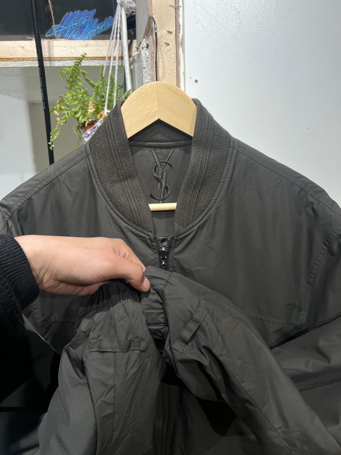 입생로랑 ysl로고 블루종 자켓 상품이미지5