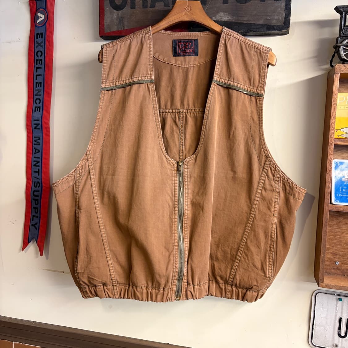Vintage Work Vest Brown 상품이미지1