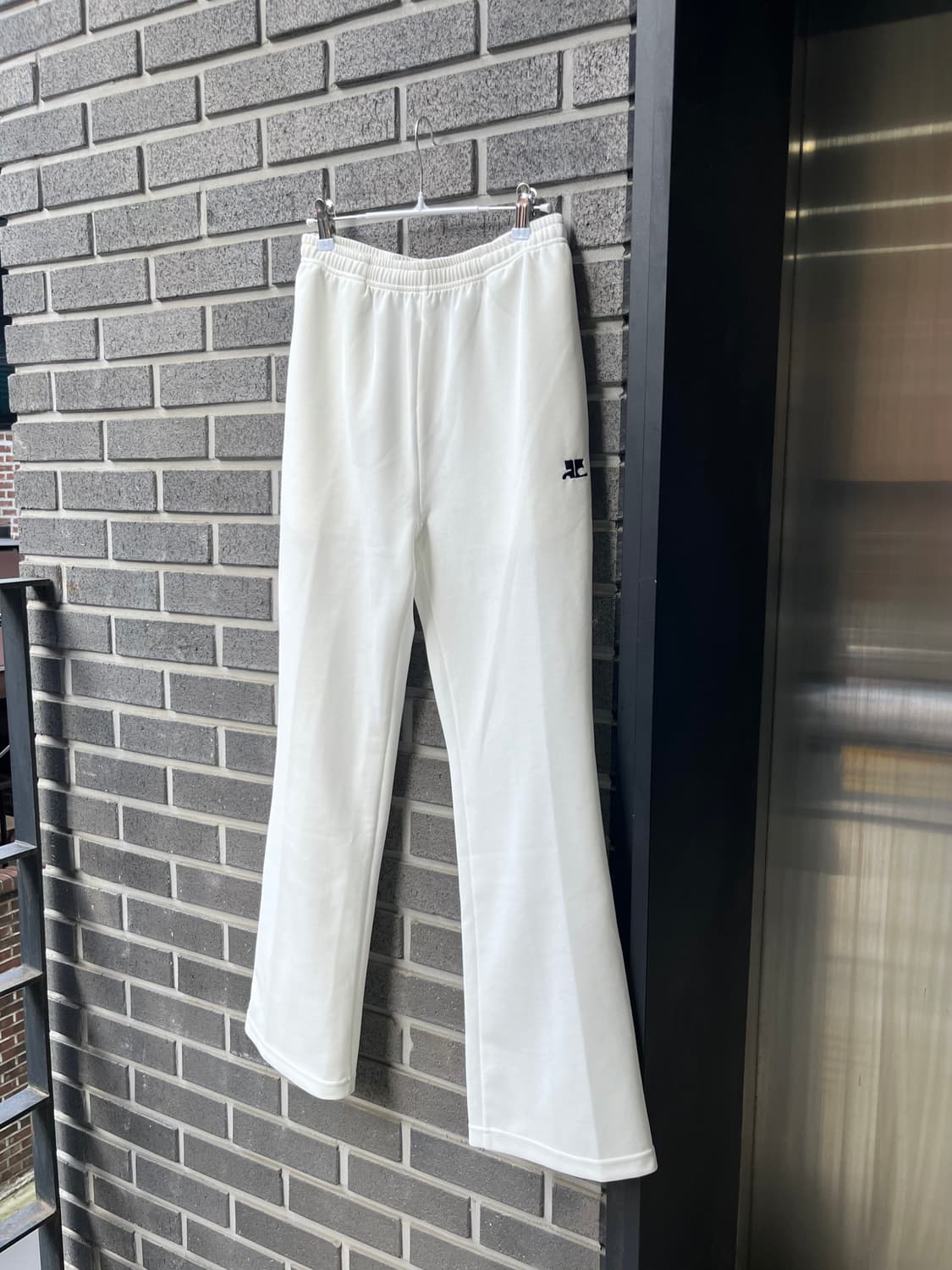 COURREGES 꾸레쥬 로고 팬츠 아이보리 M 상품이미지1