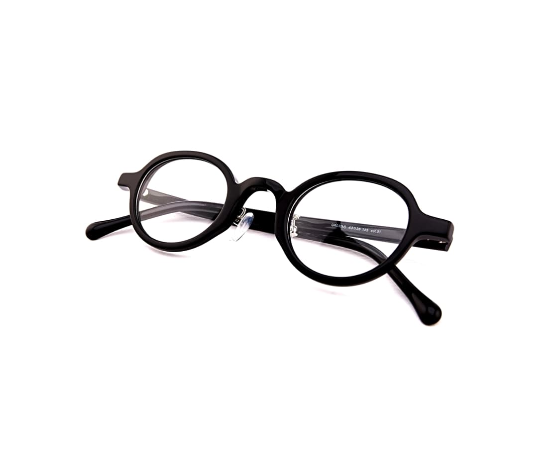 43"사이즈 오벌형 안경, 블랙
 상품이미지5