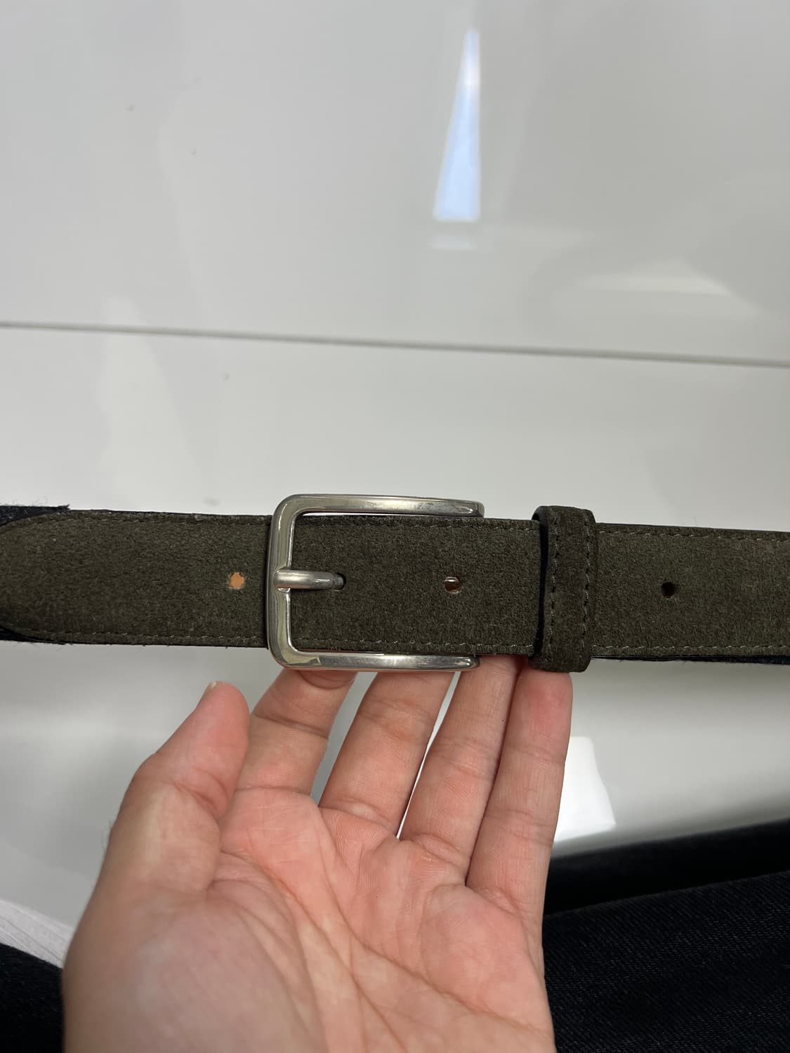 Saddler's 새들러스 스웨이드 벨트 95 상품이미지5