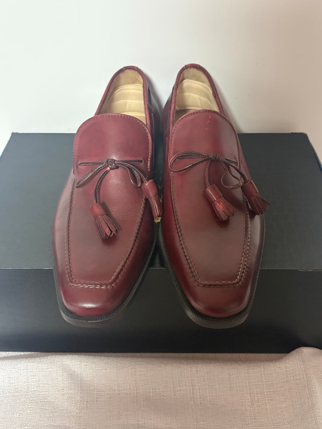 수토만텔라시 버건디 구두 8사이즈 상품이미지3