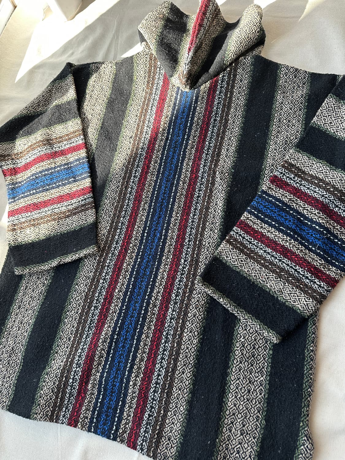 멕시칸 바자 풀오버 니트 후디 L-XL 상품이미지9