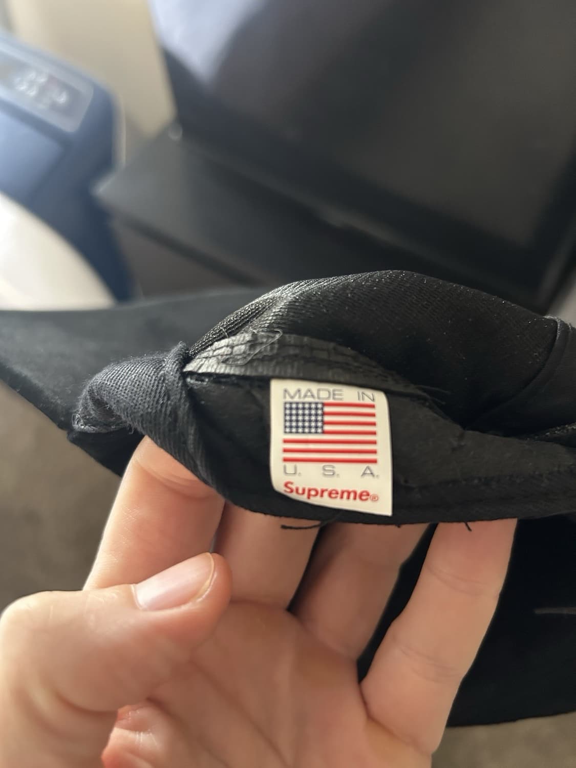 슈프림 스웨이드 박스로고 캠프캡 상품이미지4