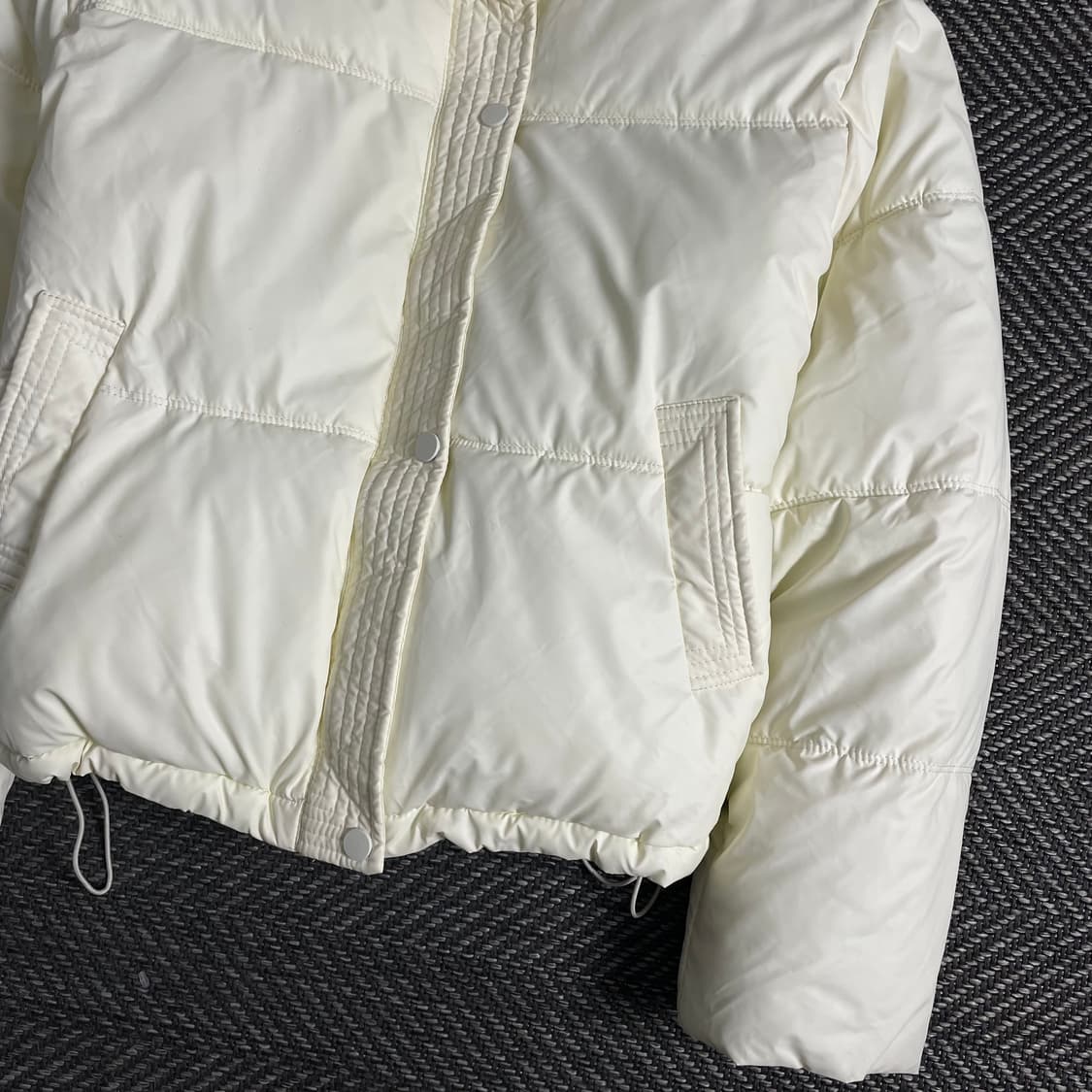 빈티지 우먼스 유광 크롭 패딩o 3635 상품이미지2