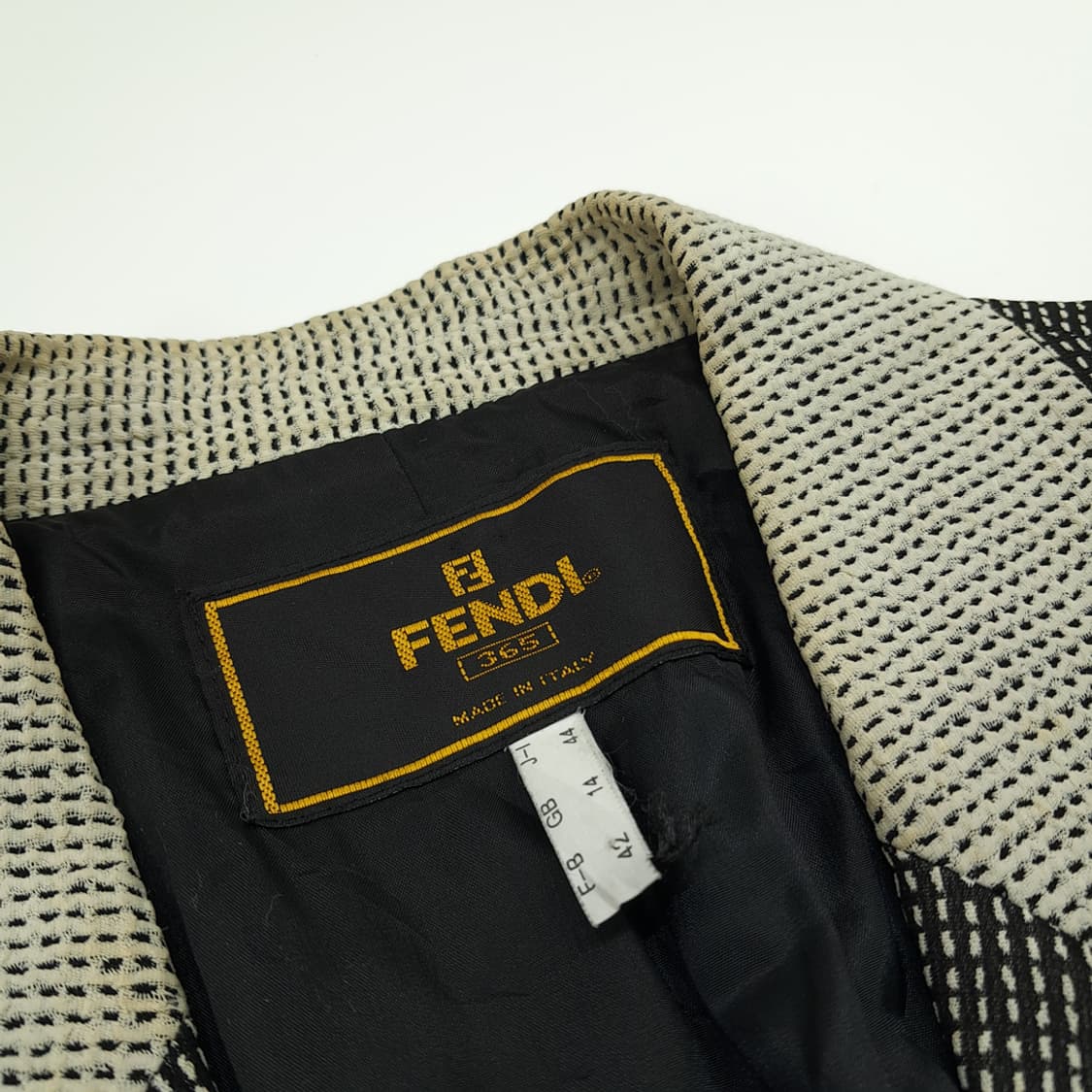 CN910 L 펜디 투톤 카라 빈티지 자켓 블레이저 상품이미지4