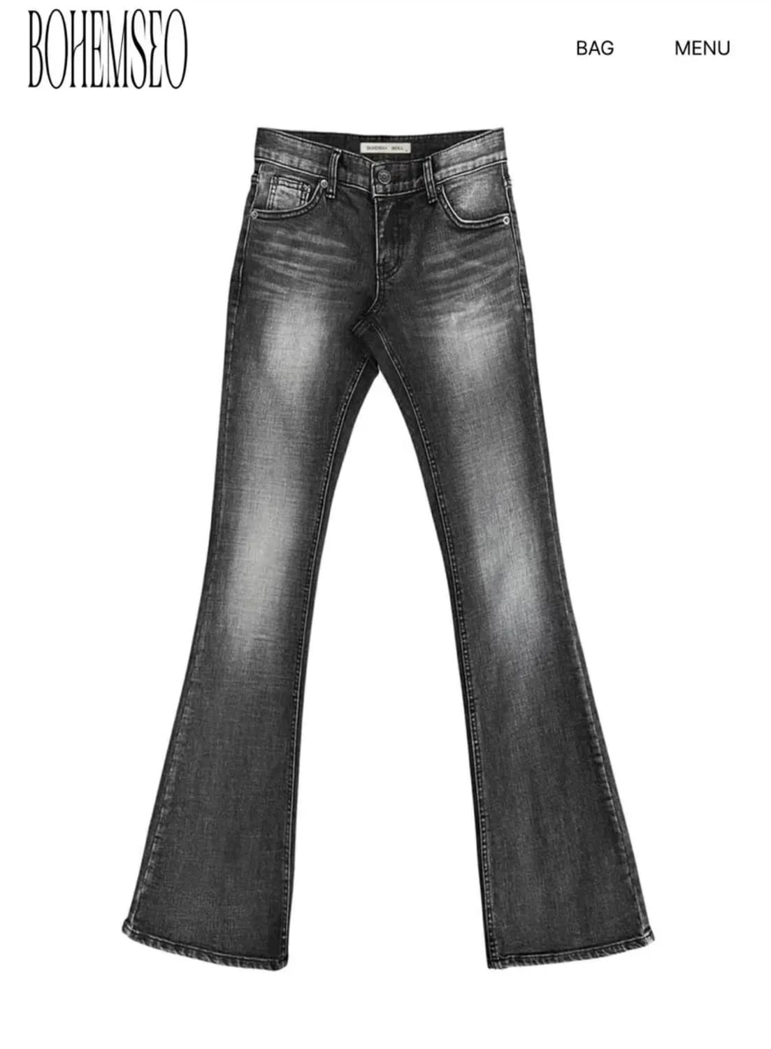 보헤미안서울 부츠컷데님 그레이s 상품이미지3