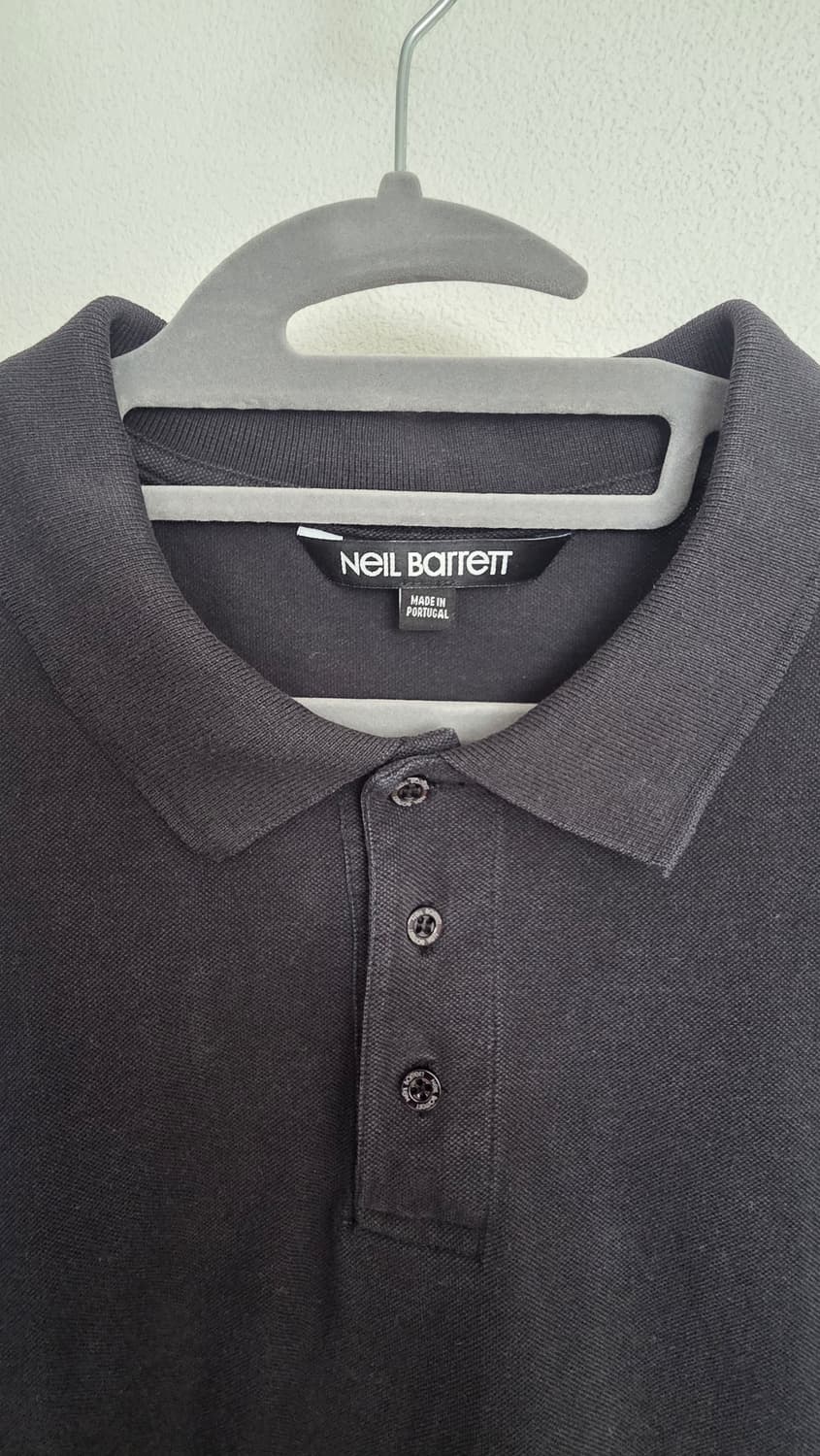 닐바렛 블랙 폴로티 L 상품이미지3