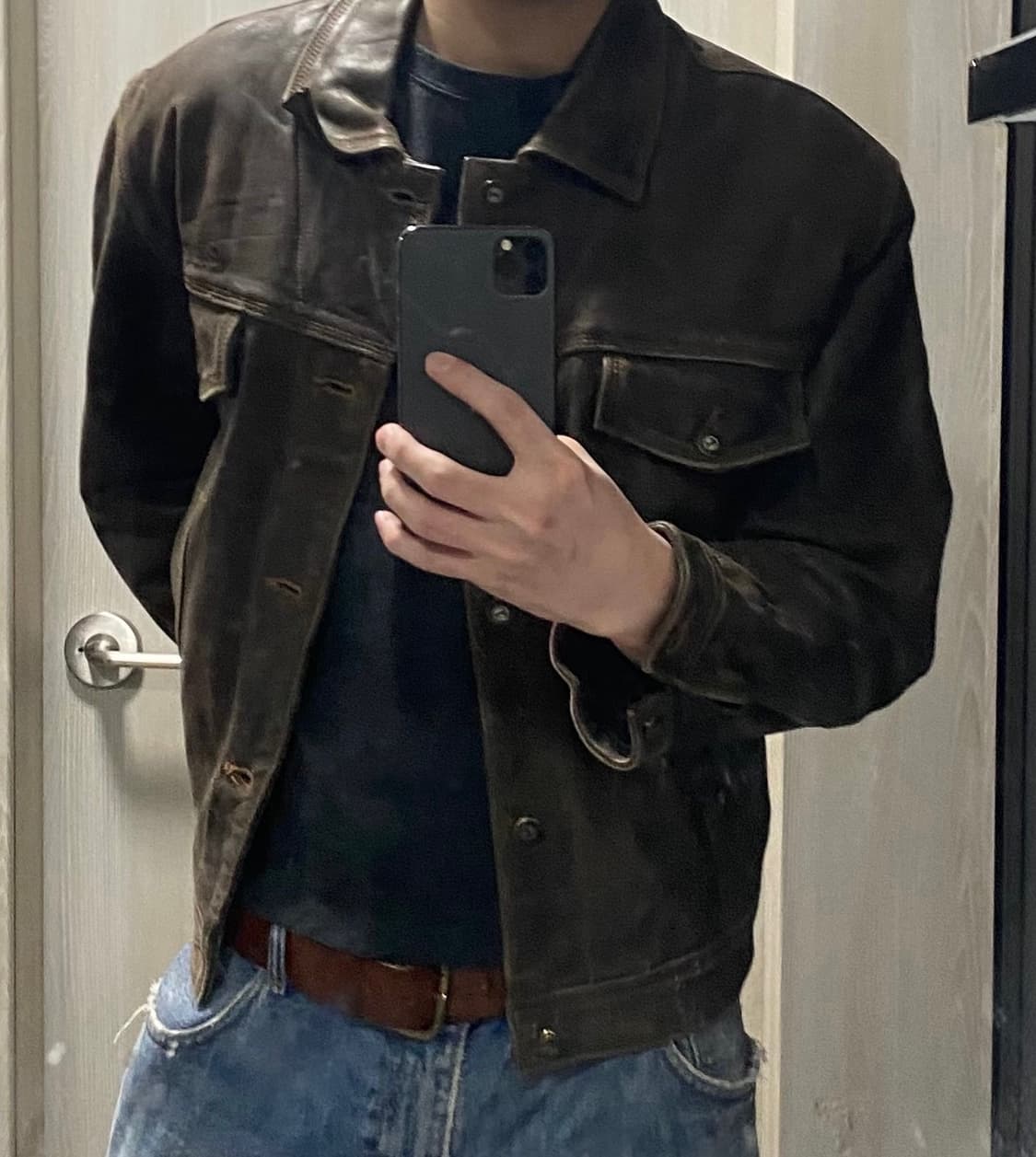 레드스킨스 가죽자켓 L 상품이미지5