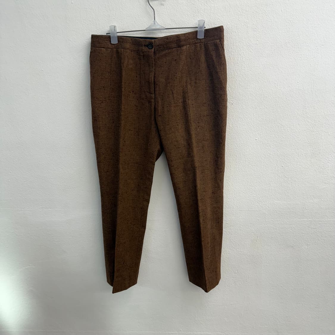 셀린느 여자 실크 캐시미어 다크 브라운 슬렉스 (40) 상품이미지1