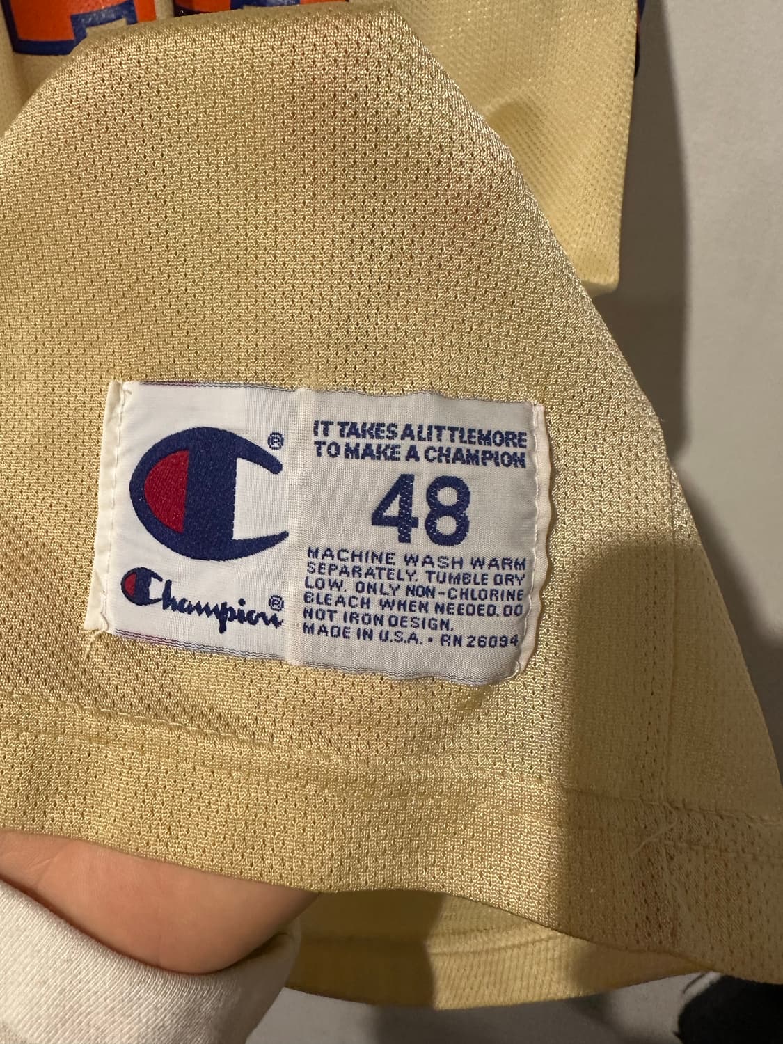 빈티지 90s 챔피온 뉴욕 킥스 패트릭 유잉 져지 상품이미지4